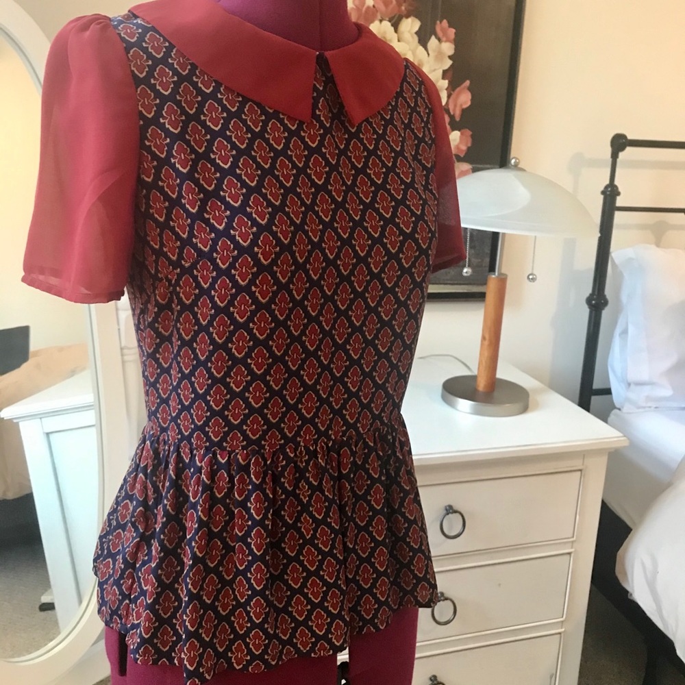 Fit-and-flare top